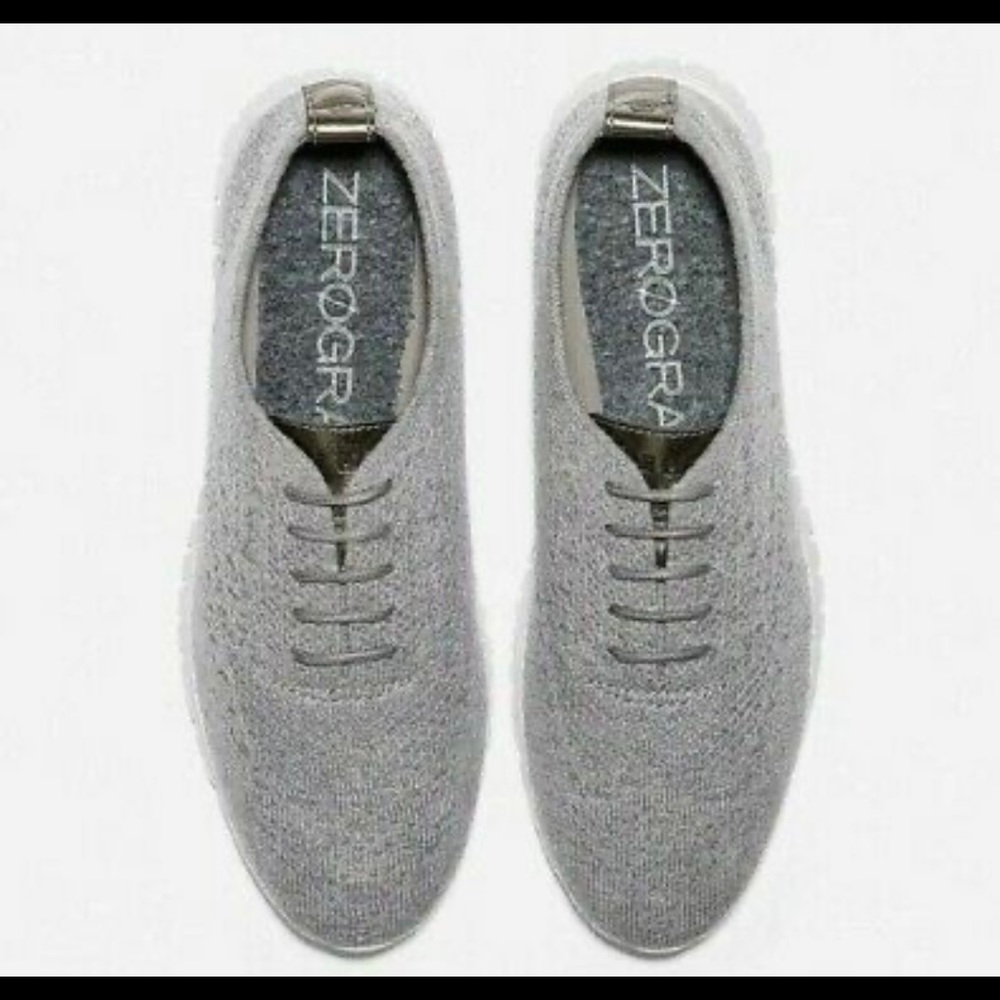 Women's Cole Haan ZeroGrand Size 8 Ironstone Heathed Wool Stitchlite Oxford
